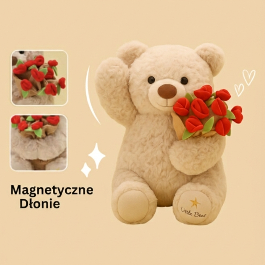 BlooMis™ – Miś z bukietem kwiatów